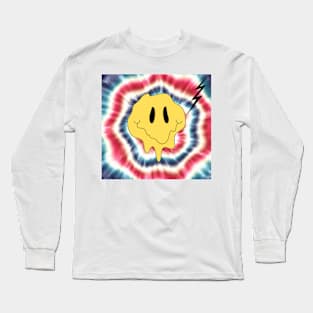 80s Trippy Design Long Sleeve T-Shirt